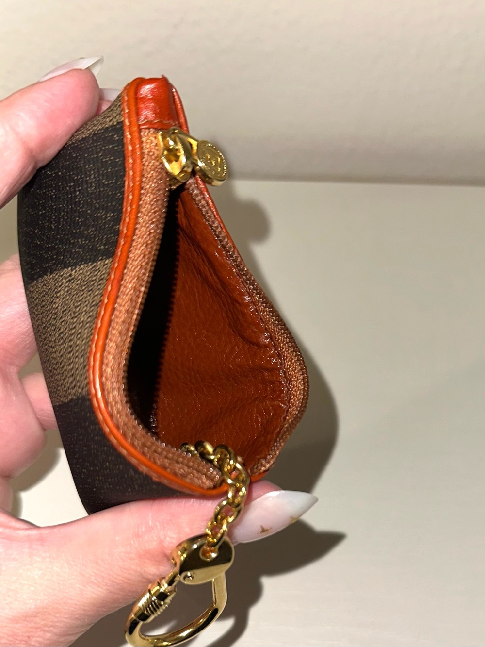 FENDI Pequin Key Holder/Coin Purse Pouch - Picture 5 of 7